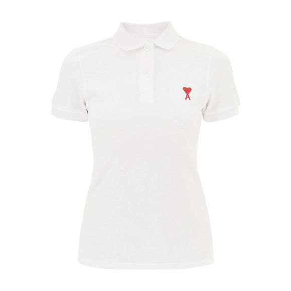 AMI ALEXANDRE MATTIUSSI Sweaters - Ami paris polo shirt with logo embroidery